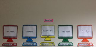 Grade R Learners Are Learning Colours In Arabic Using Computers